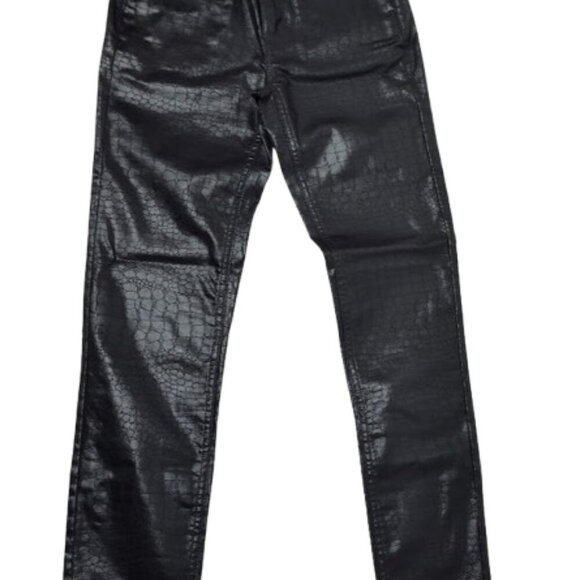 The Skinny Women's Size 00L Pleather Faux Snake Skin Slim Pant NWT - Picture 2 of 13